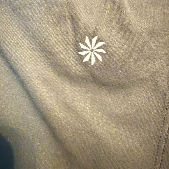 Athleta Laser Cut Mesh Back Tank Top | Size XXS (oversized) | Olive Green - Picture 4 of 4